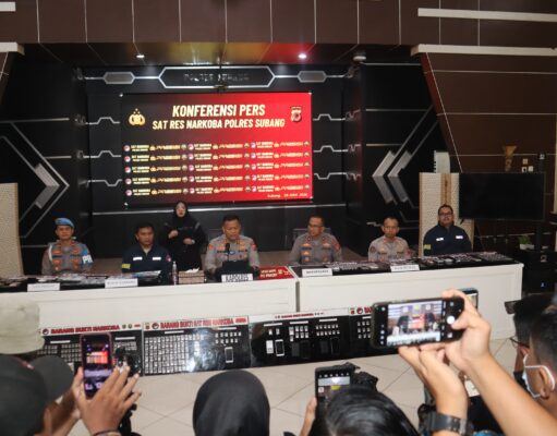 Polres Subang Ungkap 32 Kasus Narkoba Periode April-Juni Pengungkapan Kasus Narkoba Subang