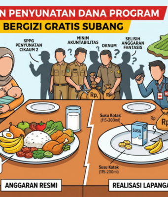 Dugaan Penyunatan Dana Program Makan Bergizi Gratis Subang di Cikaum Program Makan Bergizi Gratis Subang