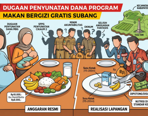 Dugaan Penyunatan Dana Program Makan Bergizi Gratis Subang di Cikaum Program Makan Bergizi Gratis Subang