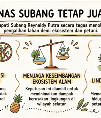 Bupati Subang Tolak Alih Fungsi Lahan Nanas Selatan penolakan alih fungsi lahan nanas