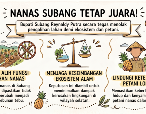 Bupati Subang Tolak Alih Fungsi Lahan Nanas Selatan penolakan alih fungsi lahan nanas
