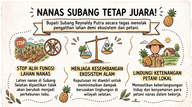 penolakan alih fungsi lahan nanas