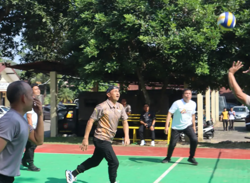 Kemeriahan Turnamen Voli Kapolres Cup Subang Kapolres Cup Subang