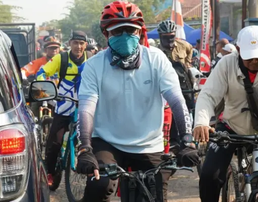 Ratusan Pesepeda Rayakan HUT ke-3 Goweser Ciasem Community. Goweser Ciasem Community