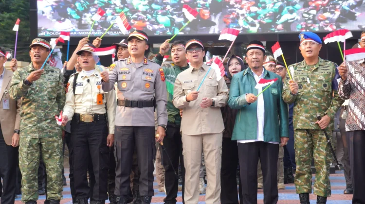 Polres Subang Gelar Apel Kebangsaan Perkuat Sinergi,. Apel Kebangsaan Polres Subang