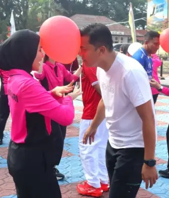 Kemeriahan Olahraga Bersama Polres Subang dalam Semangat Kemerdekaan olahraga bersama Polres Subang