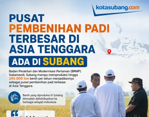 Kunjungan Kerja Mentan: Pusat Benih Padi di Subang Ciptakan Rekor Produksi Asia Tenggara pusat benih padi di Subang