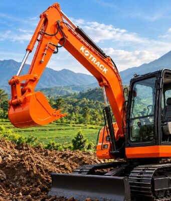Kotrack KE-75 Hadir di Subang, Mini Excavator 7,5 Ton untuk Pertanian hingga Konstruksi mini excavator Kotrack KE-75
