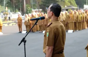 Apel Gabungan ASN Subang Tandai Purna Bakti Sekda Asep Nuroni Apel Gabungan ASN Subang