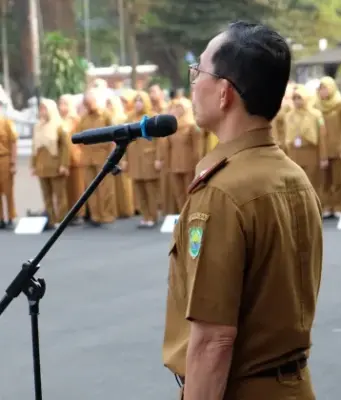 Apel Gabungan ASN Subang Tandai Purna Bakti Sekda Asep Nuroni Apel Gabungan ASN Subang