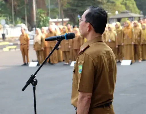 Apel Gabungan ASN Subang Tandai Purna Bakti Sekda Asep Nuroni Apel Gabungan ASN Subang