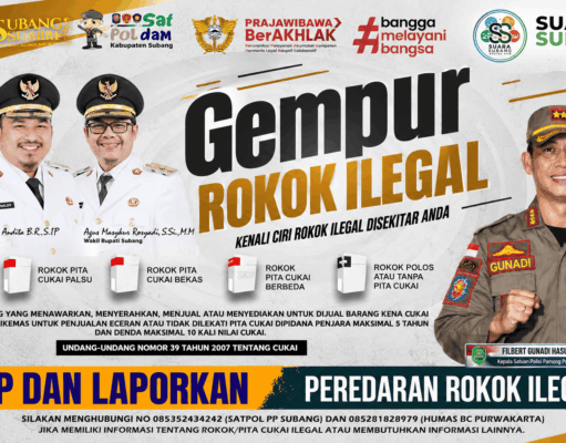 Peredaran Rokok Ilegal di Subang Ditekan Kampanye Gempur peredaran rokok ilegal