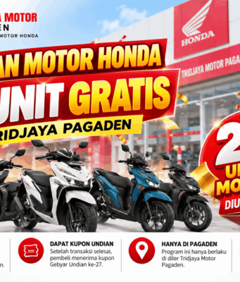 Undian Motor Honda: 27 Unit Gratis di Tridjaya Pagaden undian motor Honda