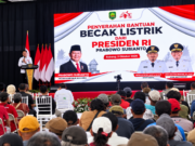 Becak Listrik Subang: YGSN Serahkan 200 Unit Bantuan Presiden Becak listrik Subang