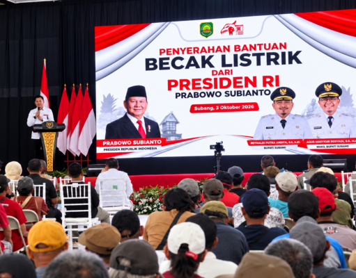 Becak Listrik Subang: YGSN Serahkan 200 Unit Bantuan Presiden Becak listrik Subang