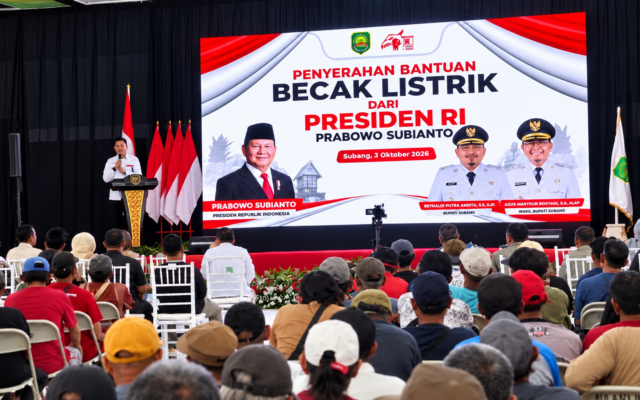 Becak listrik Subang