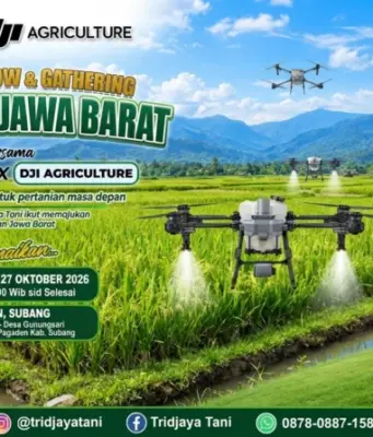 Roadshow Drone Pertanian DJI Agras Digelar di Subang roadshow drone pertanian